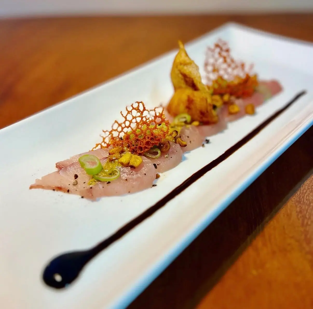 Locally caught sashimi