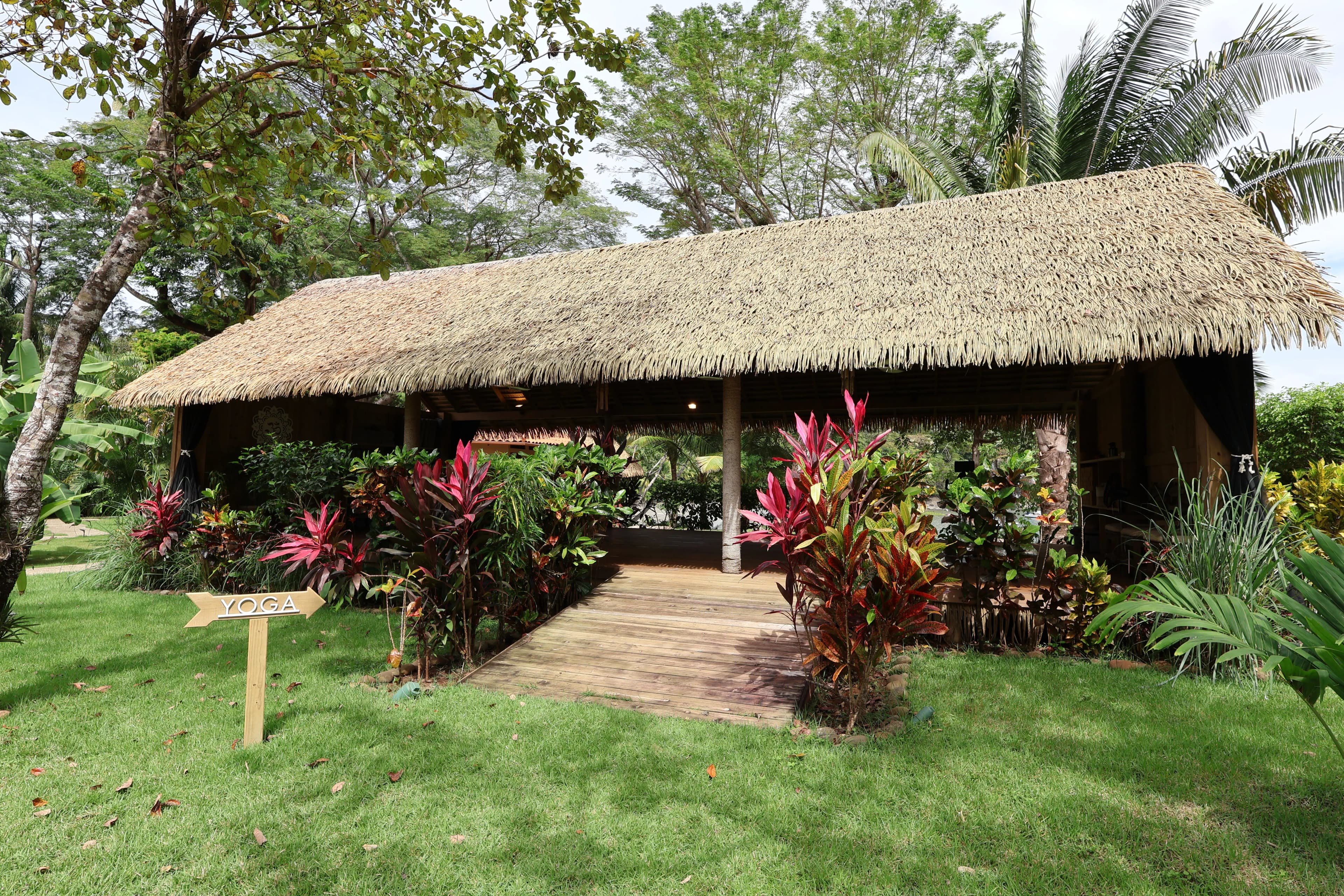 Evening restorative yoga in the shala